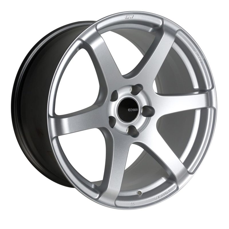 Enkei Enkei T6S 18x8.5 35mm Offset 5x114.3 Bolt Pattern 72.6 Bore Matte Silver Wheel - Front View
