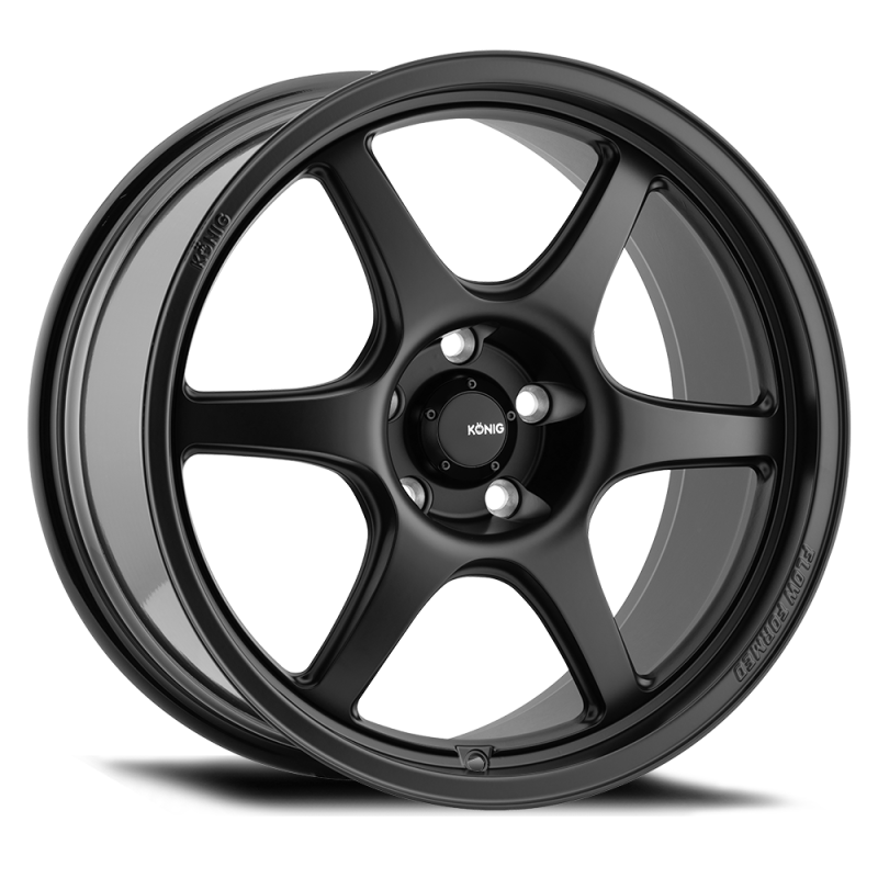 Konig Konig Hexaform 18x9.5A 5x114.3 ET35 Matte Black - Front View