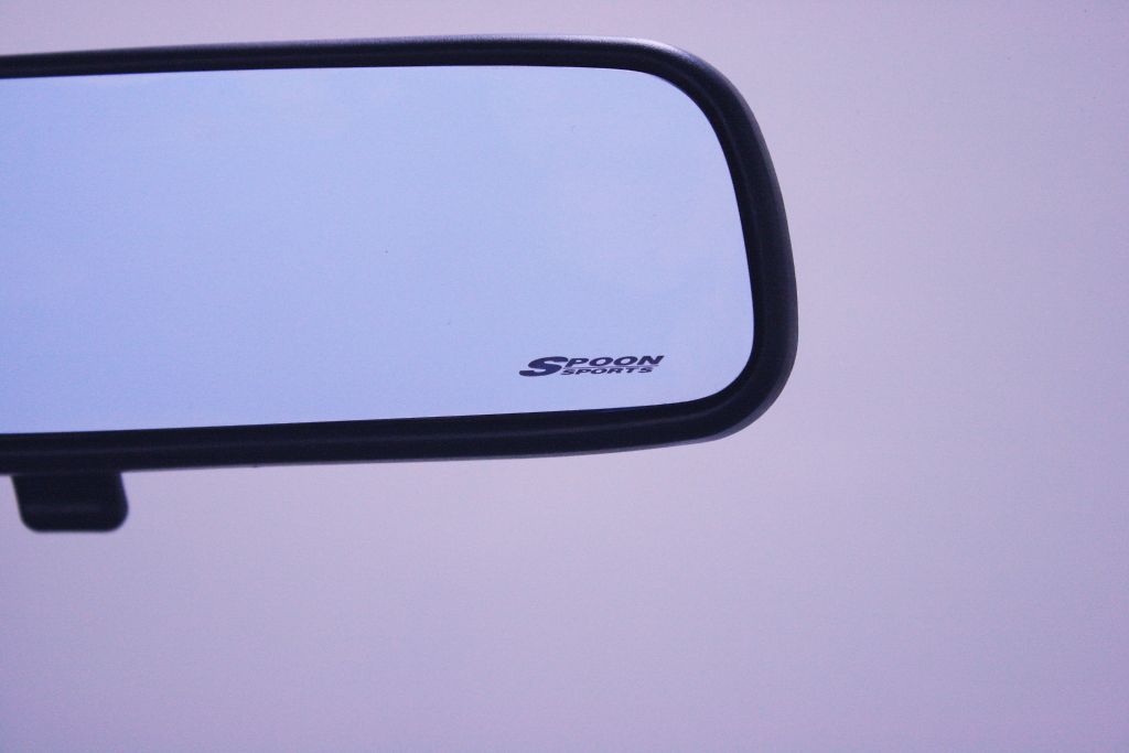 Spoon Blue Wide Rear View Mirror ((76400-BRM-002)- Accessories CL1