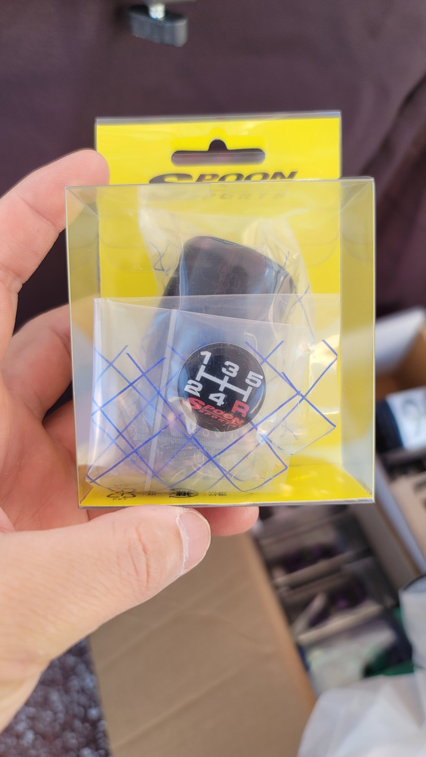 Spoon Sports Spoon Sports Shift Knob Black 6-Speed (ALL-54102-003) - Front View