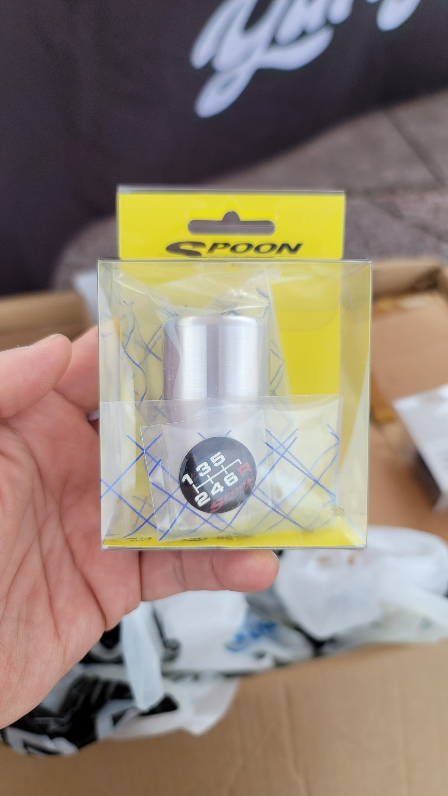 Spoon Sports Spoon Sports Shift Knob Silver 6-Speed (ALL-54102-002) - Front View