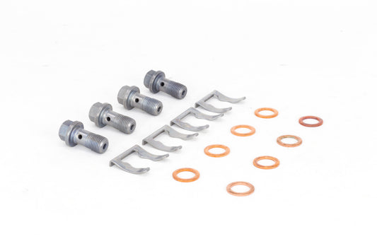 Goodridge 20040 G-Stop stainless steel brake line kit for Honda Civic Si 17-20 - Hardware View