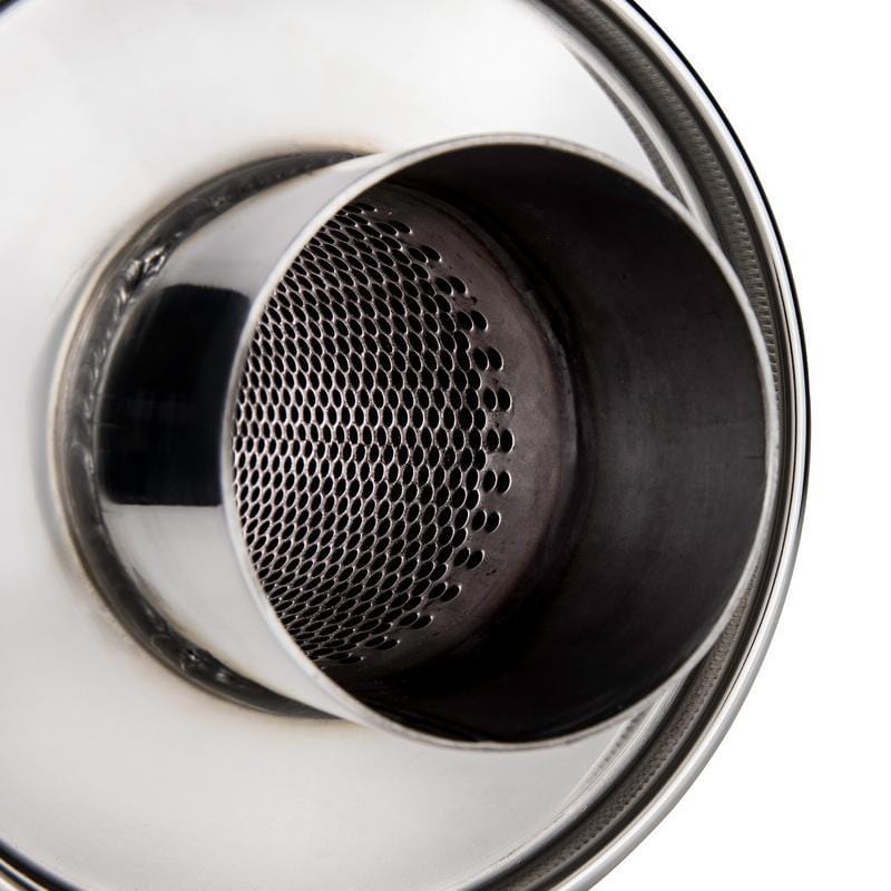 DC Sports Exhaust DC Sports Universal Round Muffler 2.5" Inlet 2.5" Outlet