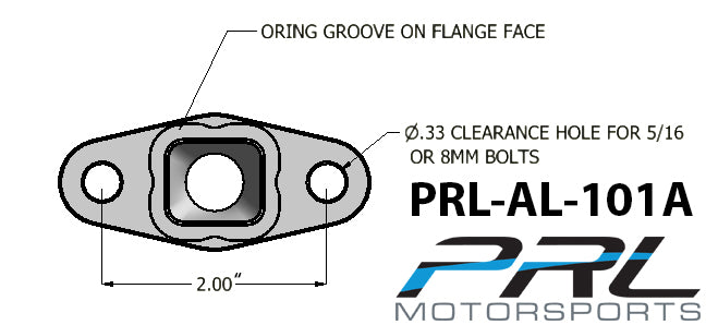 Borg Warner Turbo -10AN Ported Oil Drain Flange