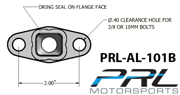 Borg Warner Turbo -10AN Ported Oil Drain Flange