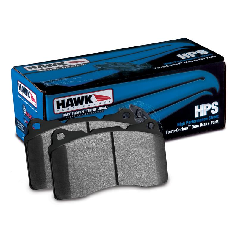 Hawk HPS rear brake pads with packaging for Civic Si and Integra