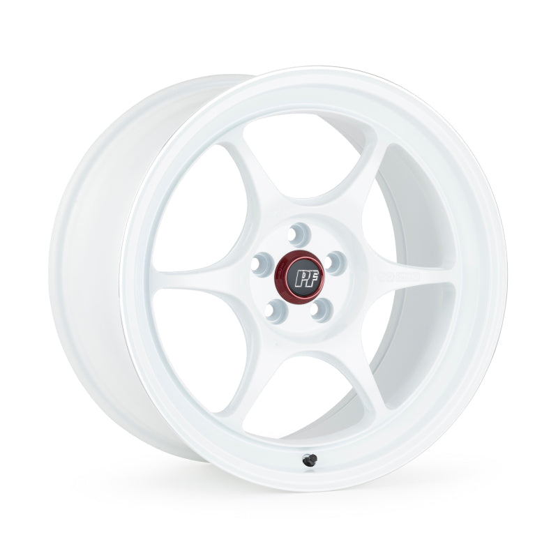 Enkei PF06 15x8 4x100 +35 White Machined wheel
