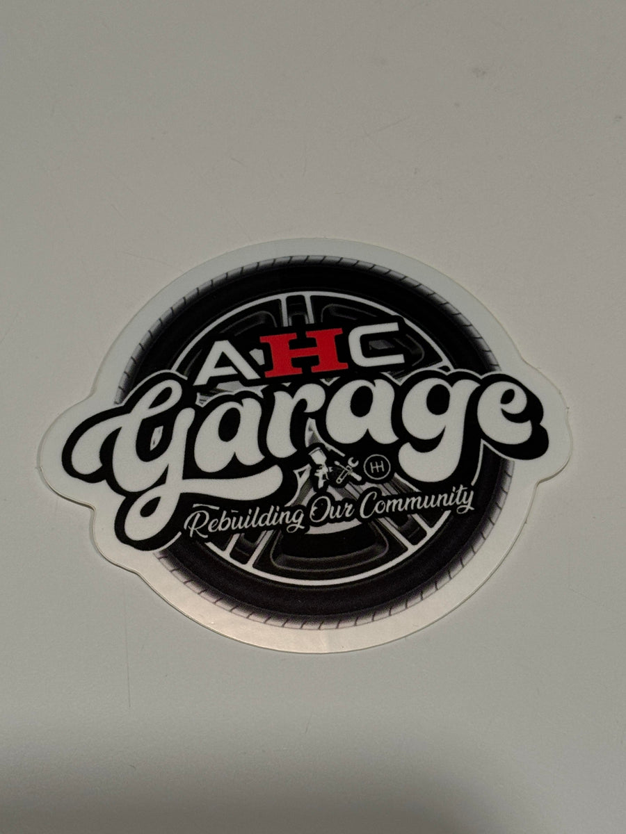 AHC garage decal Sticker - Front View