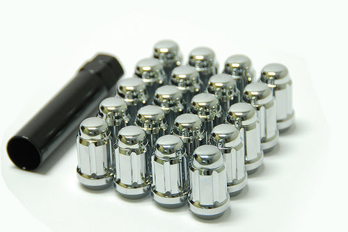 Wheel Mate Wheel Mate Muteki Closed End Lug Nuts - Chrome 12x1.25 - Front View