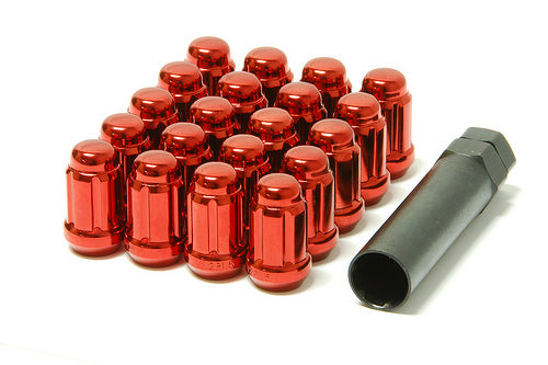 Wheel Mate Wheel Mate Muteki Closed End Lug Nuts - Red 12x1.25 - Front View
