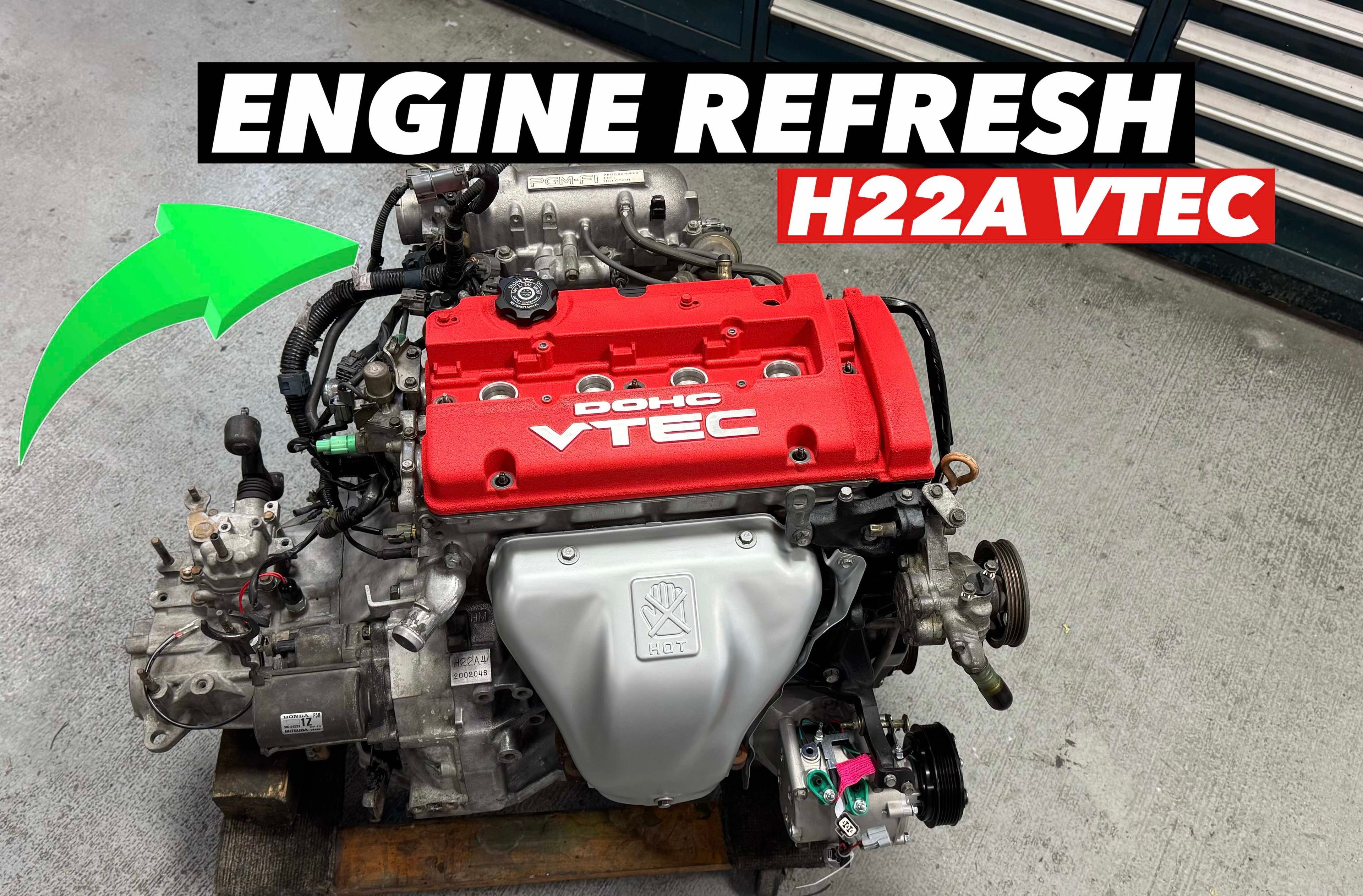 Load video: Full Maintenance &amp; Refreshing the H22A Vtec Engine // 2001 Honda Prelude