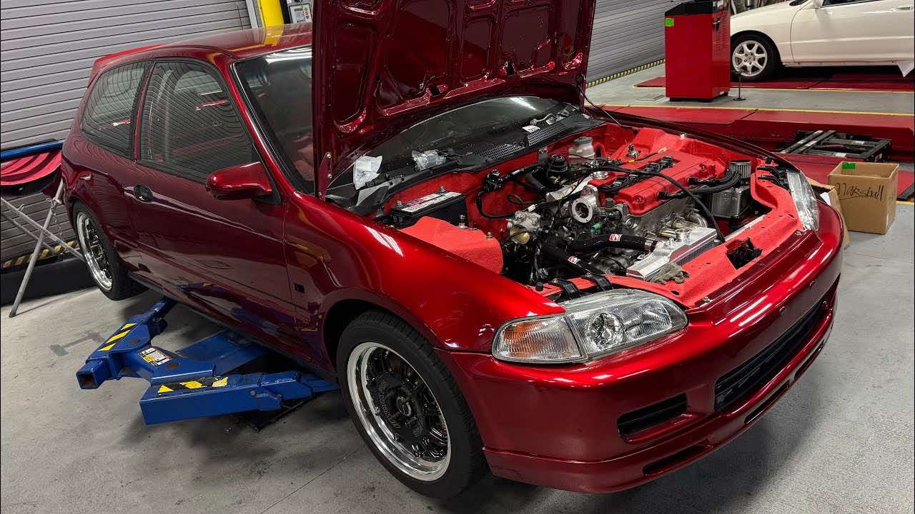 Load video: Prepping the Supercharged B18C Engine for First Startup Soon!! // 1992 Honda Civic VX