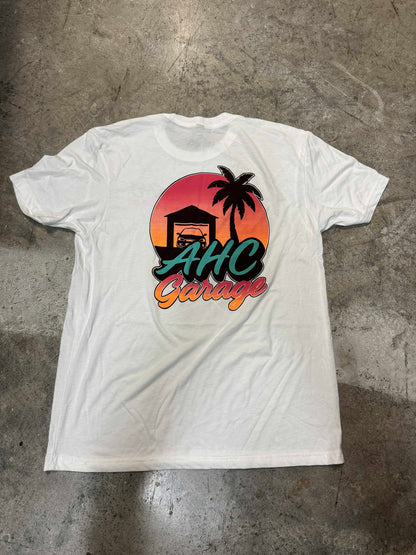 AHC Garage “Never Ending Summer” edition t-shirt White Rear Logo