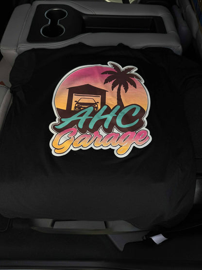 AHC Garage “Never Ending Summer” edition t-shirt Black Rear Retro Logo