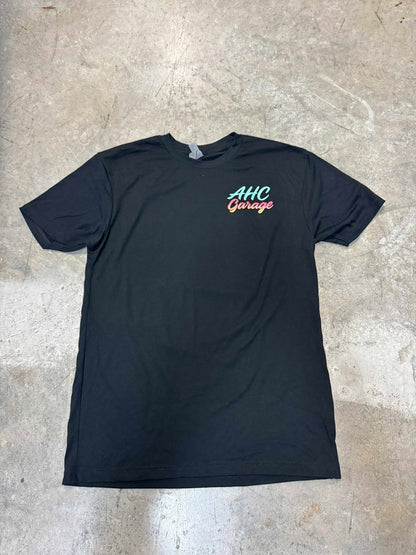 AHC Garage “Never Ending Summer” edition t-shirt Black Front Logo