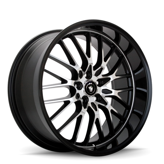 Konig Lace 17x7 5x110/5x115 ET40 Black/Machine Spoke