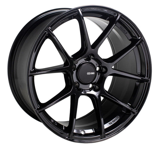 Enkei TS-V 18x8.5 5x108 +40 Gloss Black wheel
