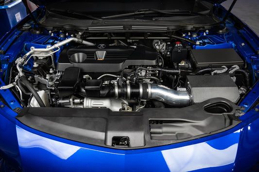 HPS polished 3.25-inch aluminum intake tube with heat shield