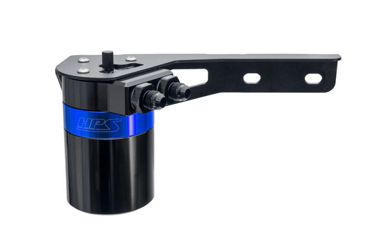 HPS Performance Billet Aluminum Oil Catch Can Kit Blue 860-015BL