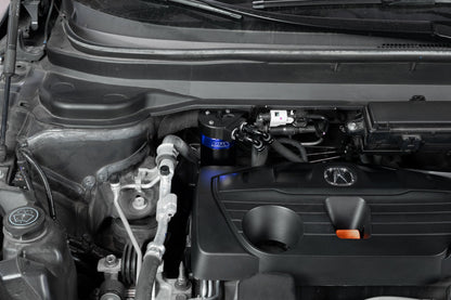 HPS Performance Billet Aluminum Oil Catch Can Kit, Blue, 860-015BL