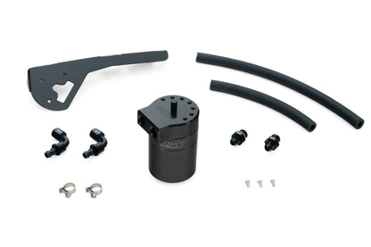 HPS Performance Billet Aluminum Oil Catch Can Kit, Black, 860-015WB
