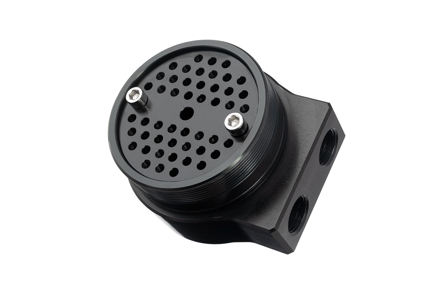 HPS Performance Billet Aluminum Oil Catch Can Kit, Black, 860-015WB