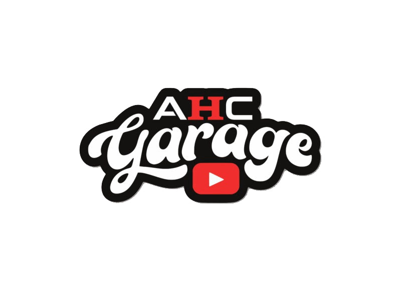 AHC GARAGE Youtube Sticker - Front View