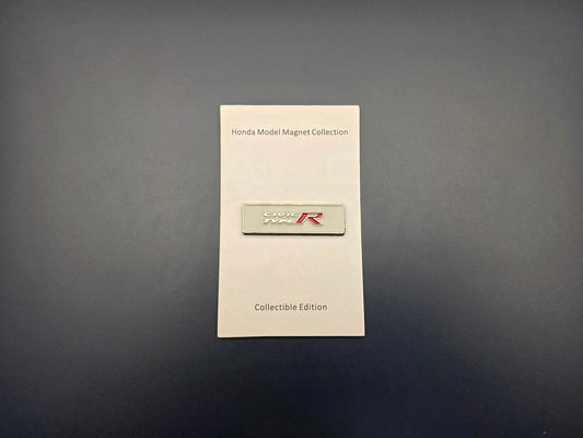 Official Honda Civic Type R magnetic clothing badge with backing plate