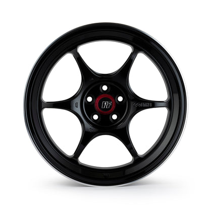 Enkei PF06 17x9.5 5x114.3 +22 Black Machined wheel
