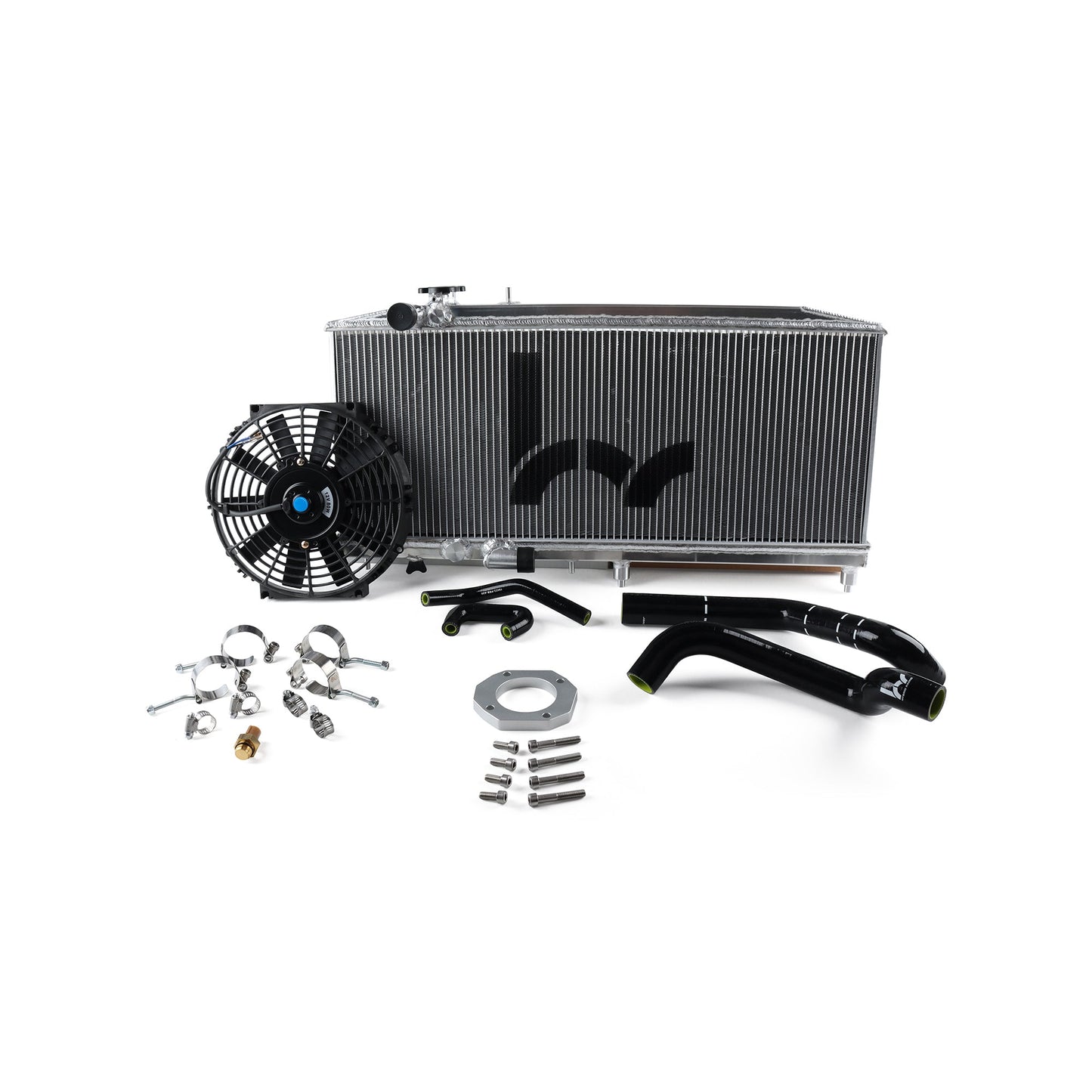 Hybrid Racing Hybrid Racing K-Swap Cooling Package Full-Size Rad (DC Integra K20A/A2/A3/Z1) - Front View