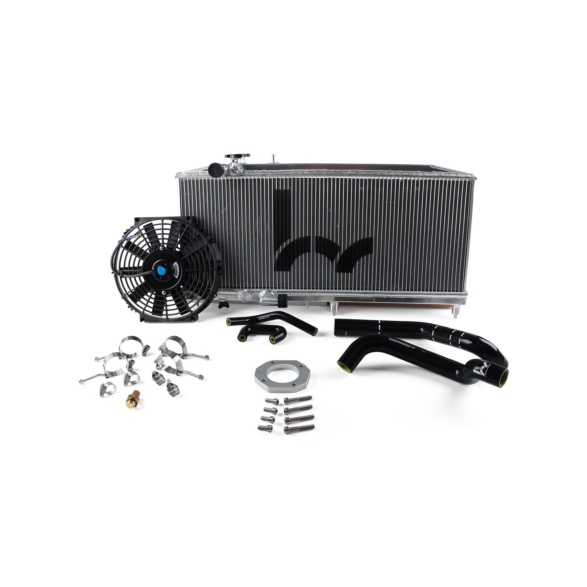 Hybrid Racing Hybrid Racing K-Swap Cooling Package Full-Size Rad (DC Integra K20A/A2/A3/Z1) - Front View