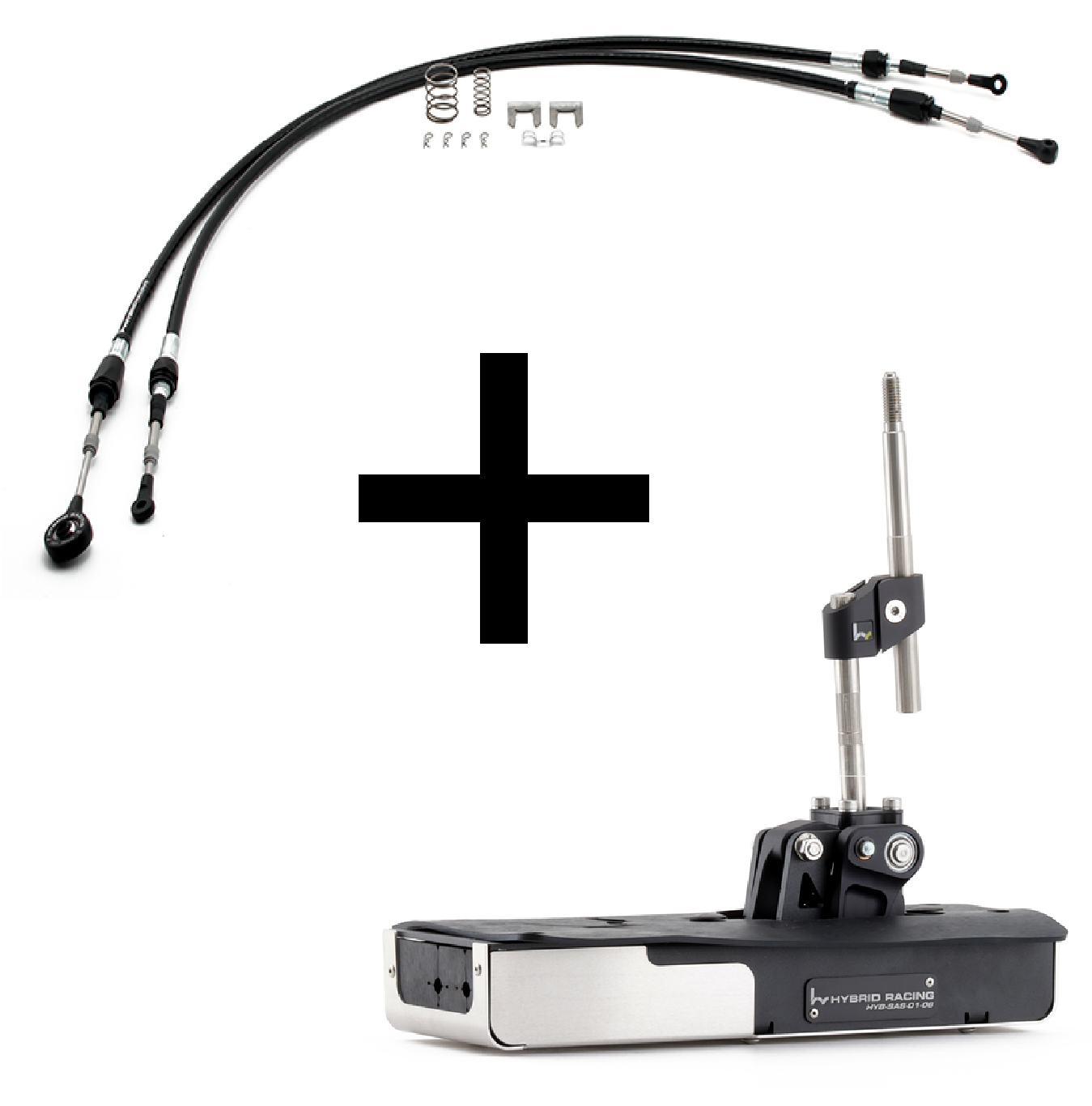 Hybrid Racing Hybrid Racing A2 K-Swap Shifter & Shifter Cable Combo - Front View