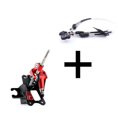 Hybrid Racing Hybrid Racing V3 Short Shifter & Shifter Cable Combo (06-11 Civic) - Front View