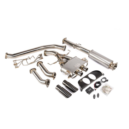 Hybrid Racing Hybrid Racing Formula Exhaust System (17-21 Civic Type-R) - Front View