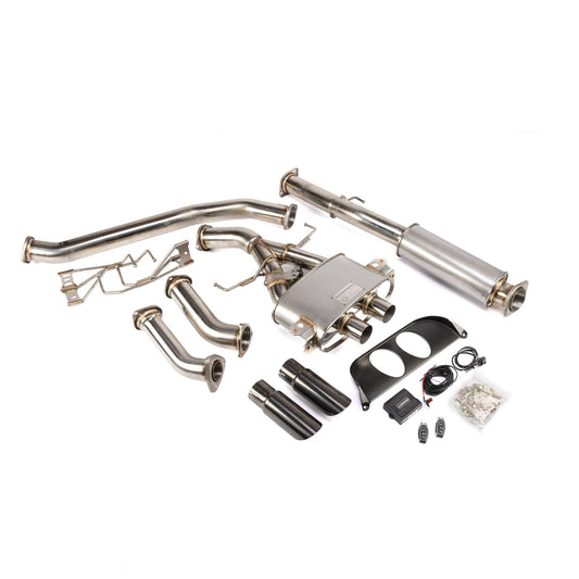 Hybrid Racing Hybrid Racing Formula Exhaust System (17-21 Civic Type-R) - Front View