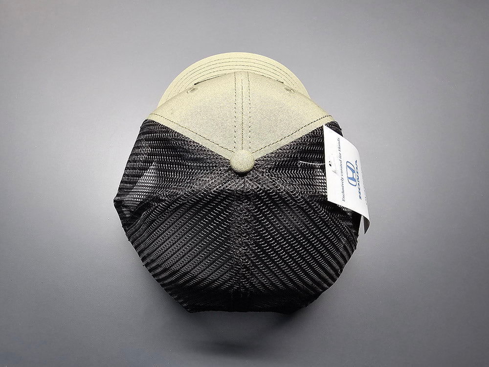 Official Honda Army Green snapback hat with black mesh panels