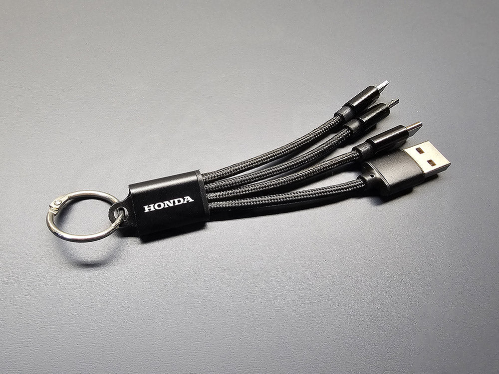 Honda 3-in-1 charging cable set for smartphones and devices