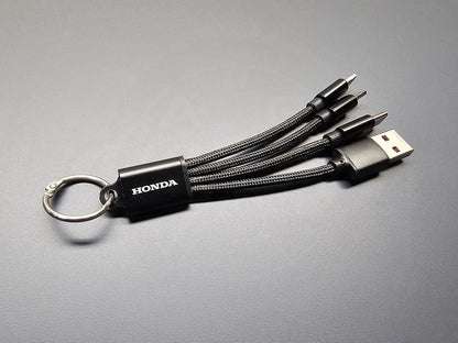 Honda 3-in-1 charging cable set for smartphones and devices