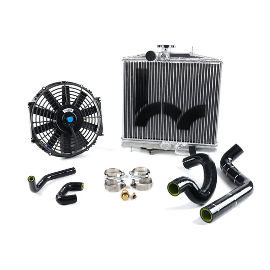 Hybrid Racing Hybrid Racing K-Swap Cooling Package Half-Size Rad (EG & Del Sol K20A/A2/A3/Z1) - Front View