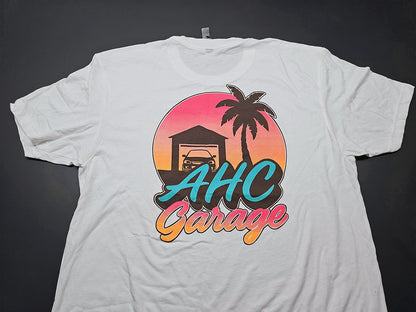 AHC Garage “Never Ending Summer” edition t-shirt white Rear large Logo