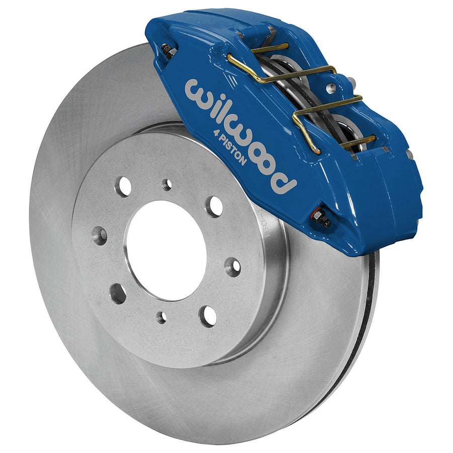 Wilwood Wilwood DPHA Front Caliper & Rotor Kit Honda / Acura w/ 262mm OE Rotor - Competition Blue | 140-12996-CB - Front View