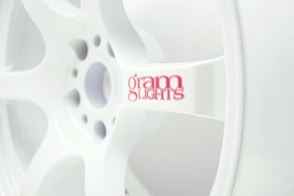Gram Lights 57DR 18x9.5 +38 5x114.3 Ceramic Pearl Wheel