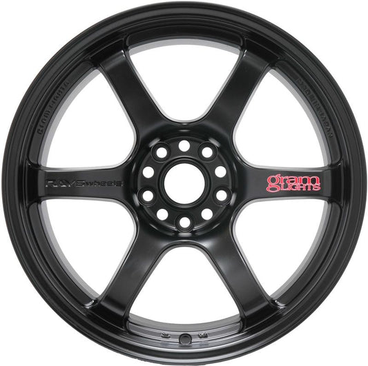 Gram Lights 57DR 18x9.5 +38 5x100 Semi Gloss Black Wheel