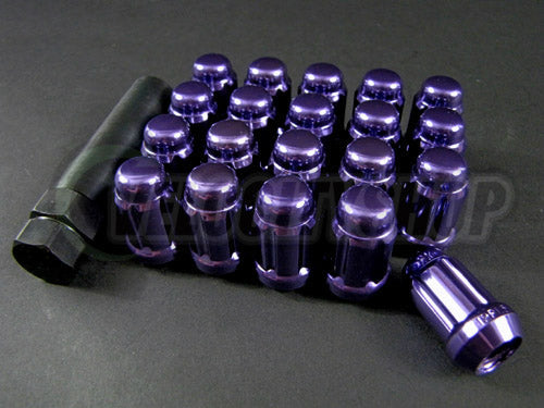 Wheel Mate Wheel Mate Muteki Closed End Lug Nuts - Purple 12x1.25 - Front View