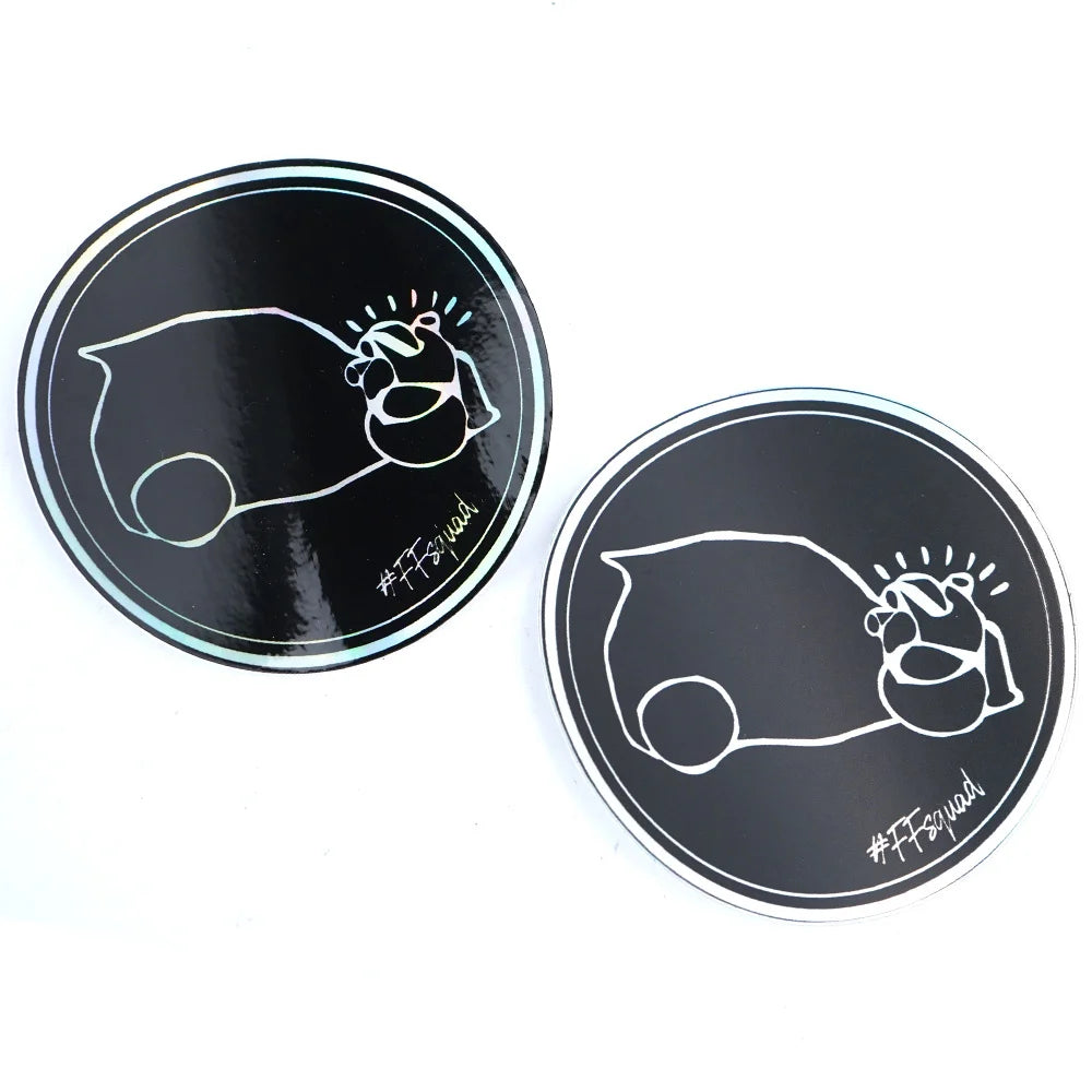 FF Squad FF Heart Circle Slap Black Edition - Holographic Series - Front View