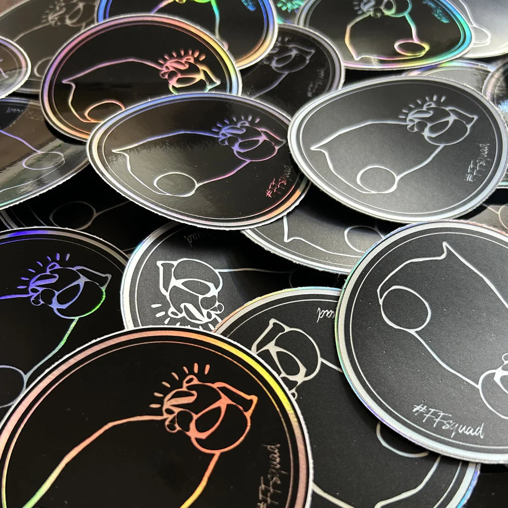 FF Heart Circle Slap Black Edition - Holographic Series