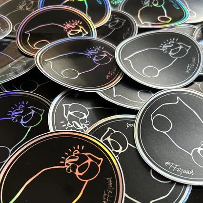 FF Heart Circle Slap Black Edition - Holographic Series