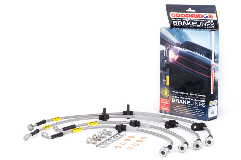 Goodridge 20018 G-Stop stainless brake line kit for Acura Integra and Honda Civic