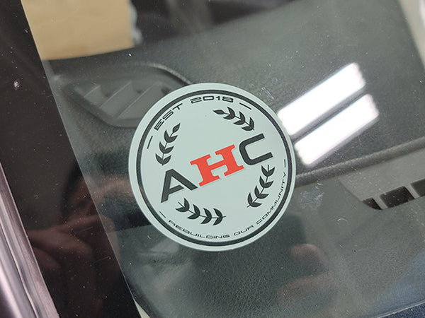 AHC Circle Decal Sticker - Front View