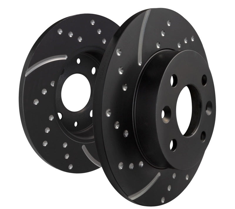 EBC GD7802 rear brake rotors pair dimpled and slotted for 2017-2021 Civic Type R FK8